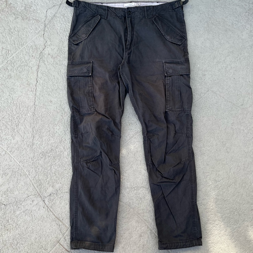 H&M Cargo Regular Fit Grey Pants Mens 38